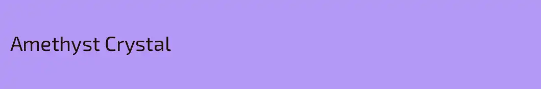 Amethyst Crystal